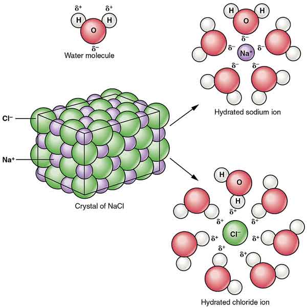 sodium chloride in water