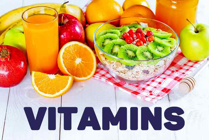 list of vitamins